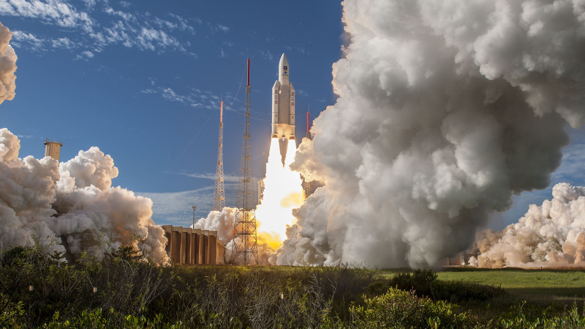 Start rakety Ariane 5 s družicemi Galileo