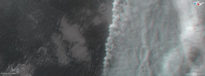 Mars dust storm in 3D