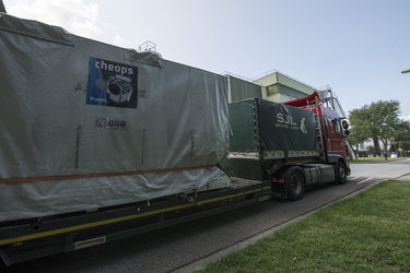 Cheops arrival at ESA’s technical centre