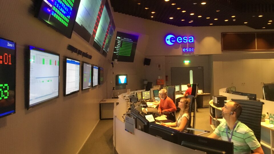 Final Aeolus simulation in ESOC Main Control Room