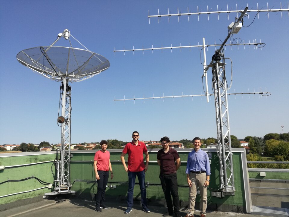 The ground station team at the University of Bologna 