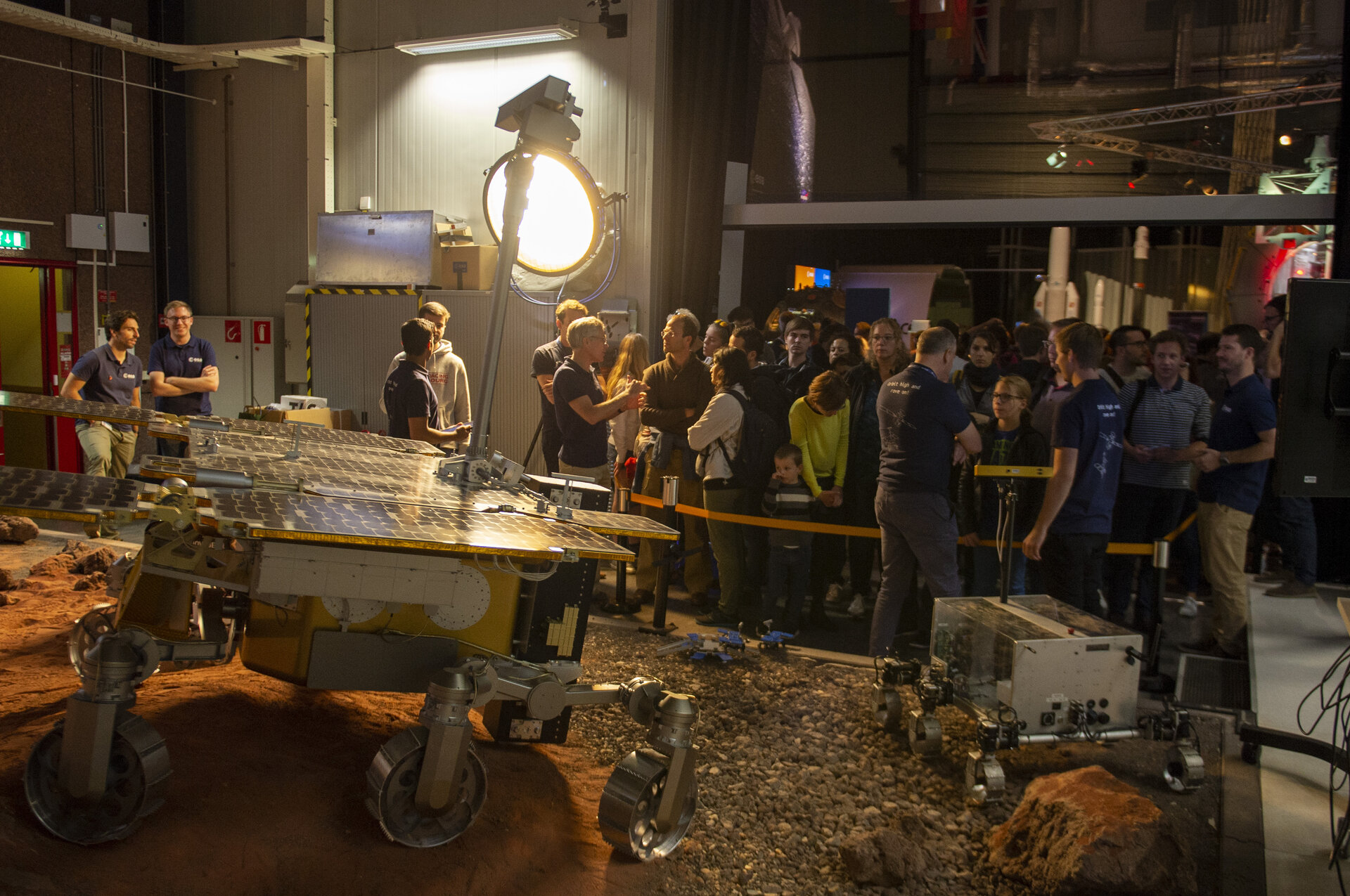 ExoMars rover in Mars Yard at ESA Open Day