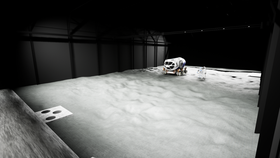Virtual reality rendering of a LUNA lunar environment