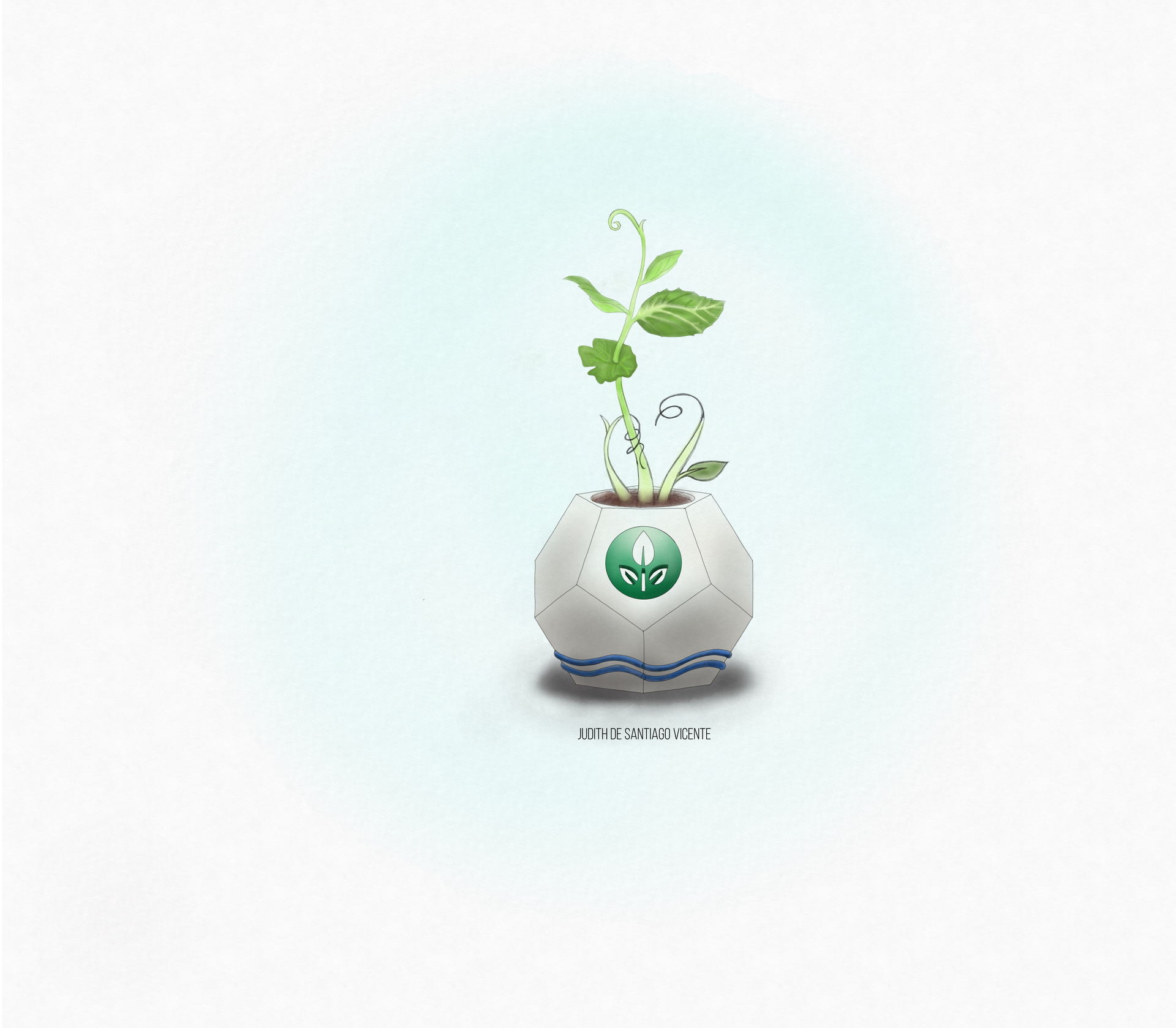 Plant pot for the Moon