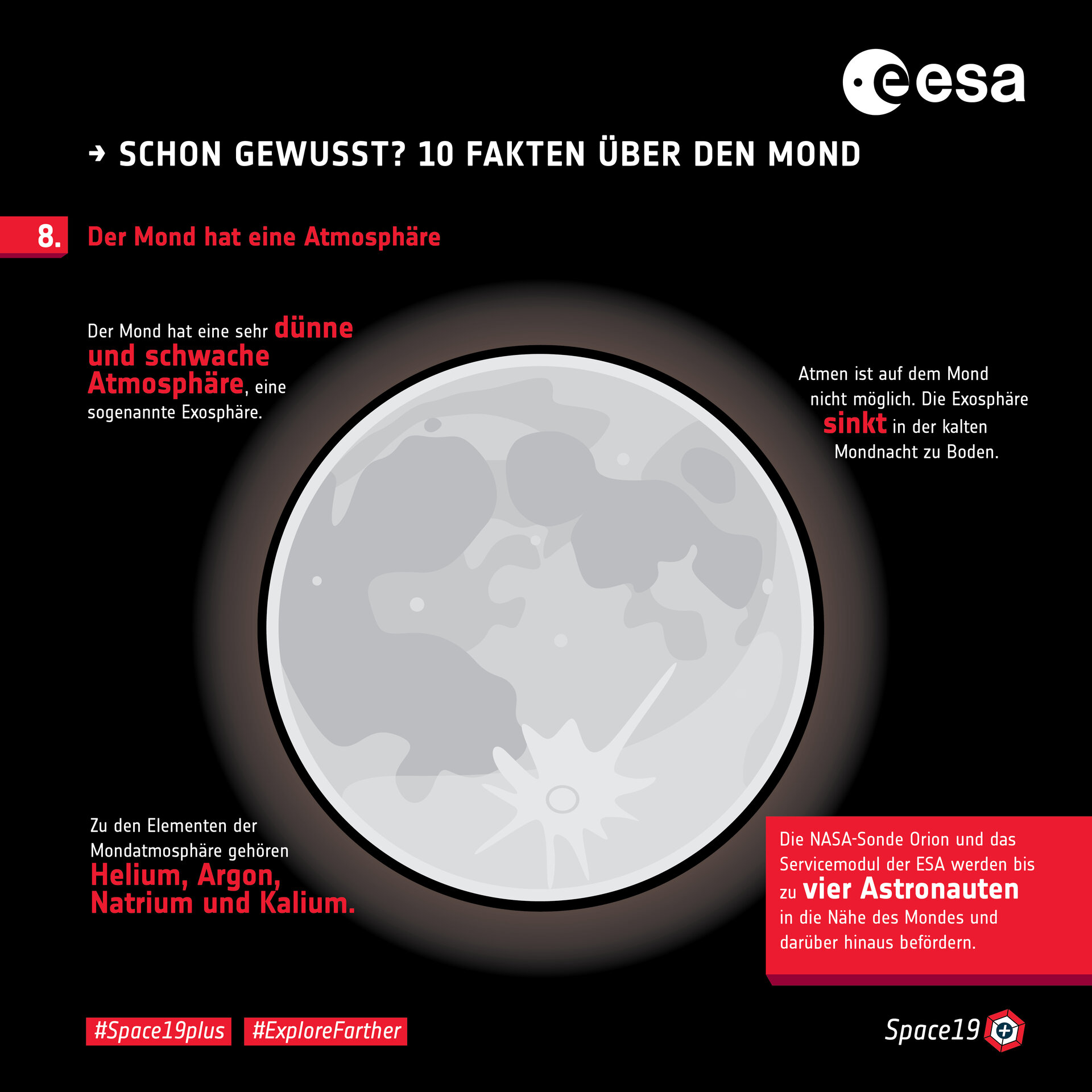 Schon gewusst? 10 Fakten über den Mond: 8. Atmosphäre
