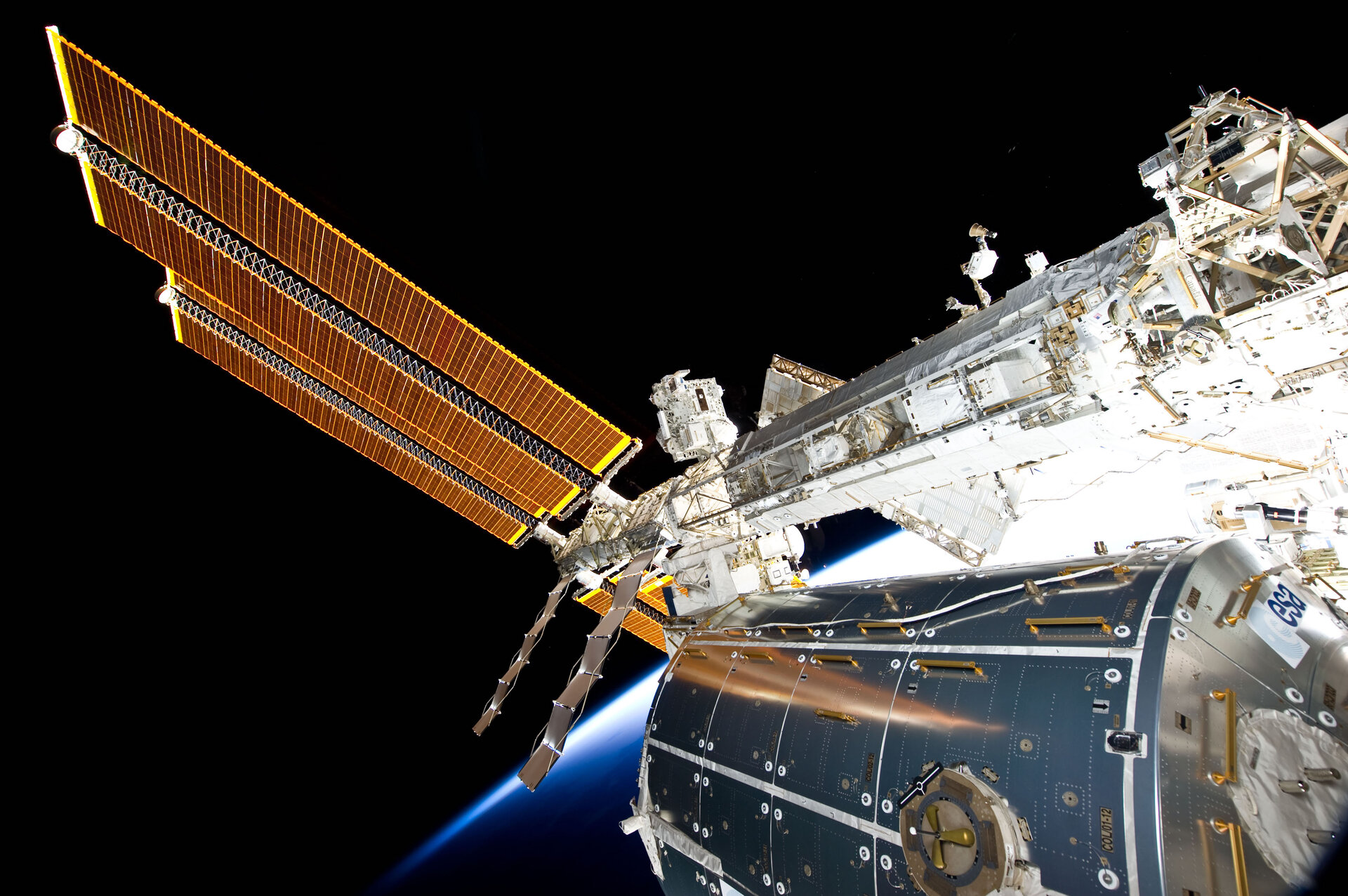 Columbus-Modul an der ISS