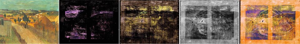 Analýza provedená firmou InsightART naznačuje, že „La Crau s výhledem na Montmajour“ je dílem Vincenta Van Gogha