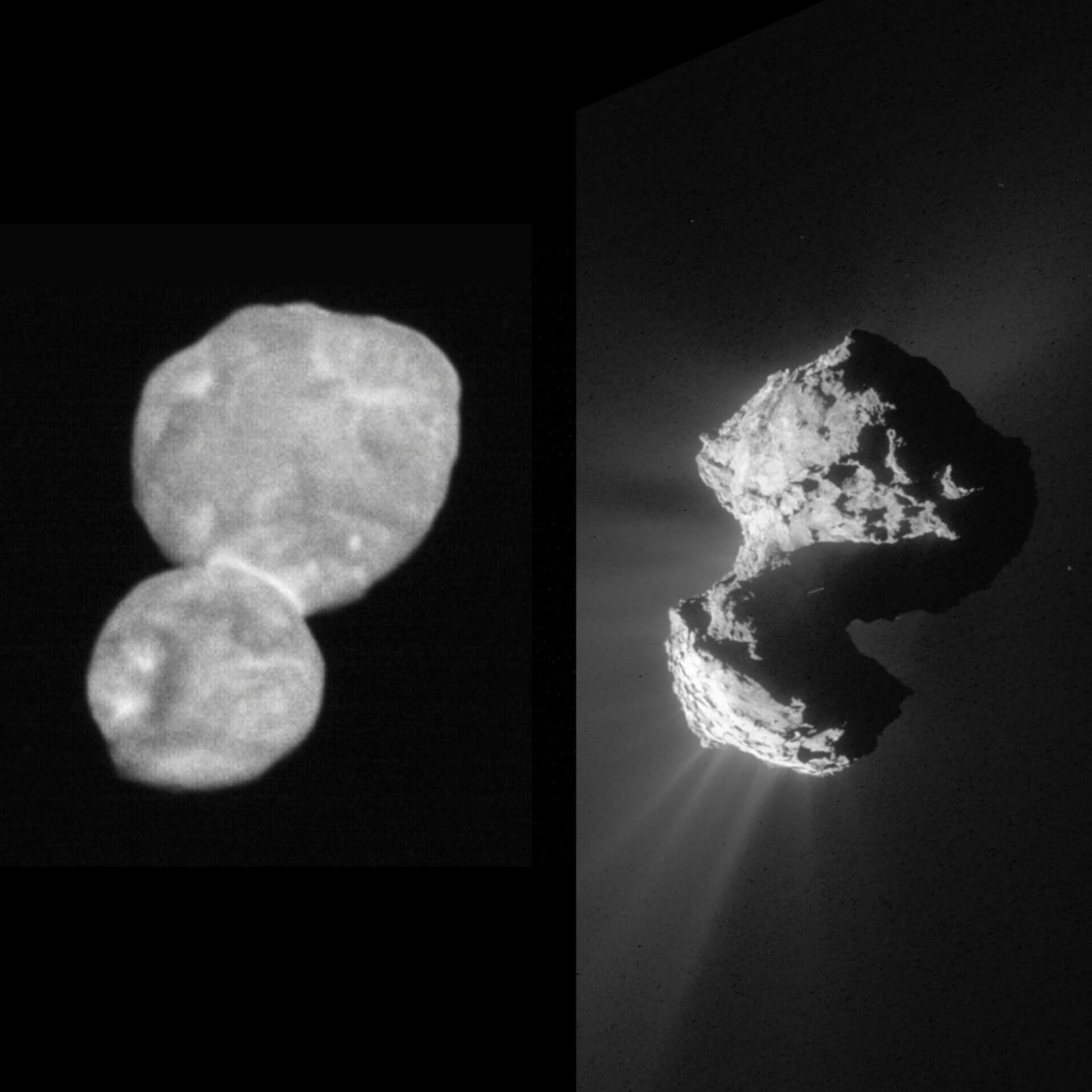 Ultima Thule vs Comet 67P/C-G