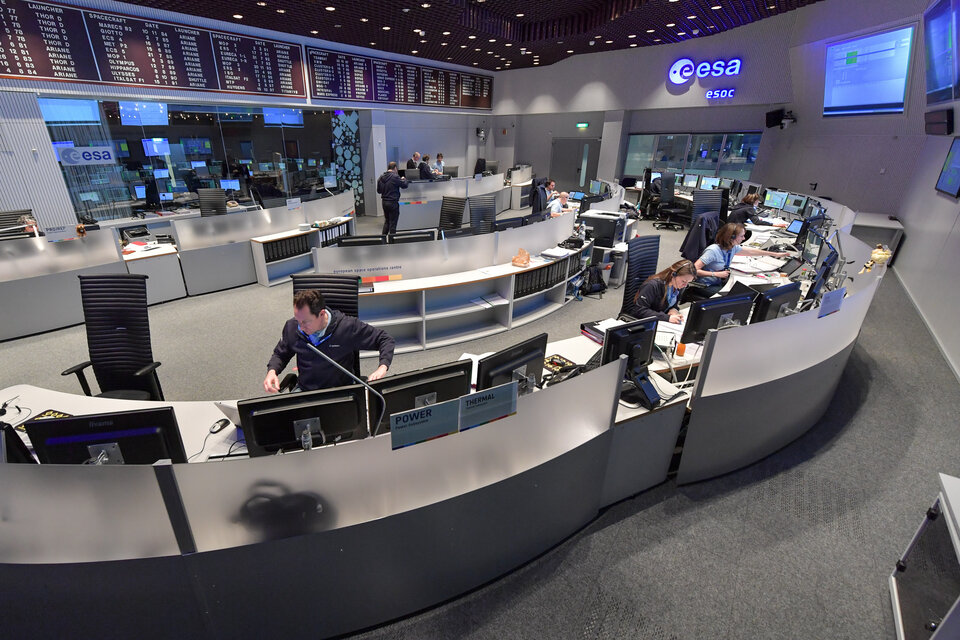 Satellitenkontrollzentrum der ESA in Darmstadt