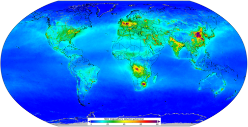 Nitrogen dioxide worldwide