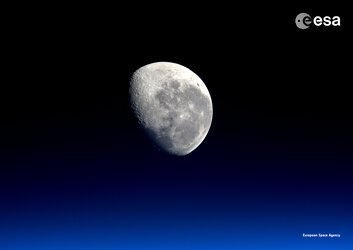 The Moon as seen from the Space Station