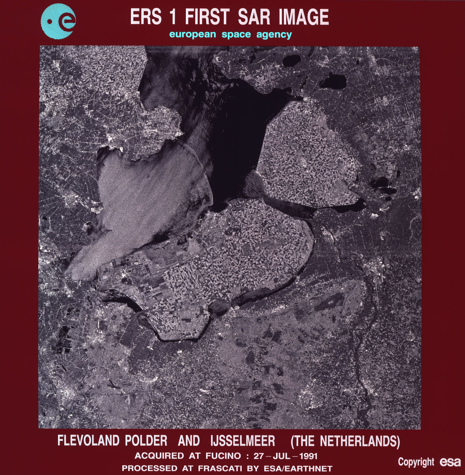 První snímek pořízený družicí ERS-1 (1991)