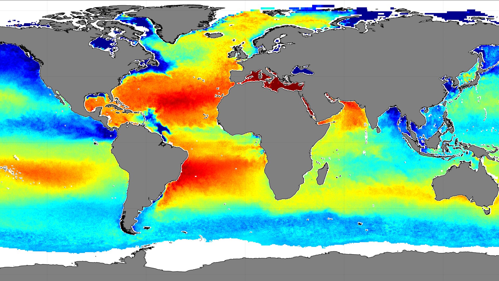 Global sea-surface salinity 