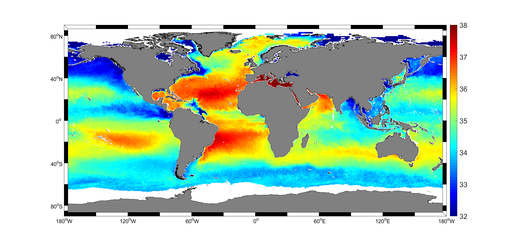 Global sea-surface salinity 