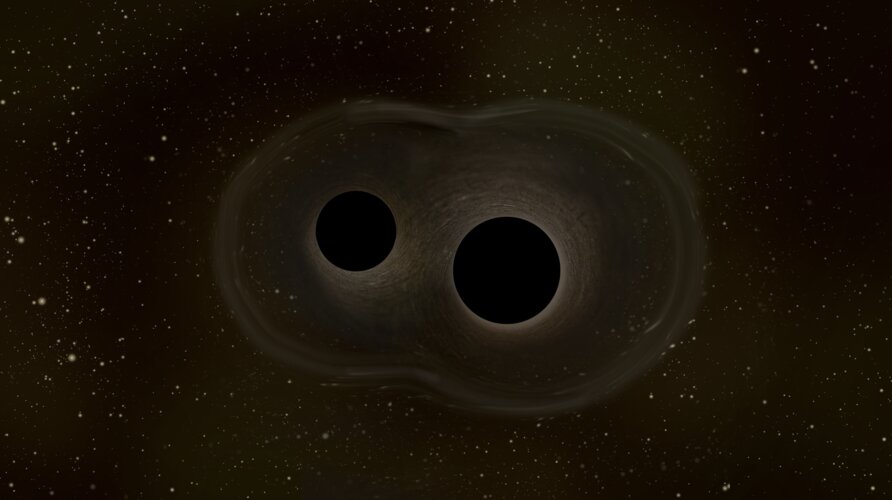 Two merging black holes