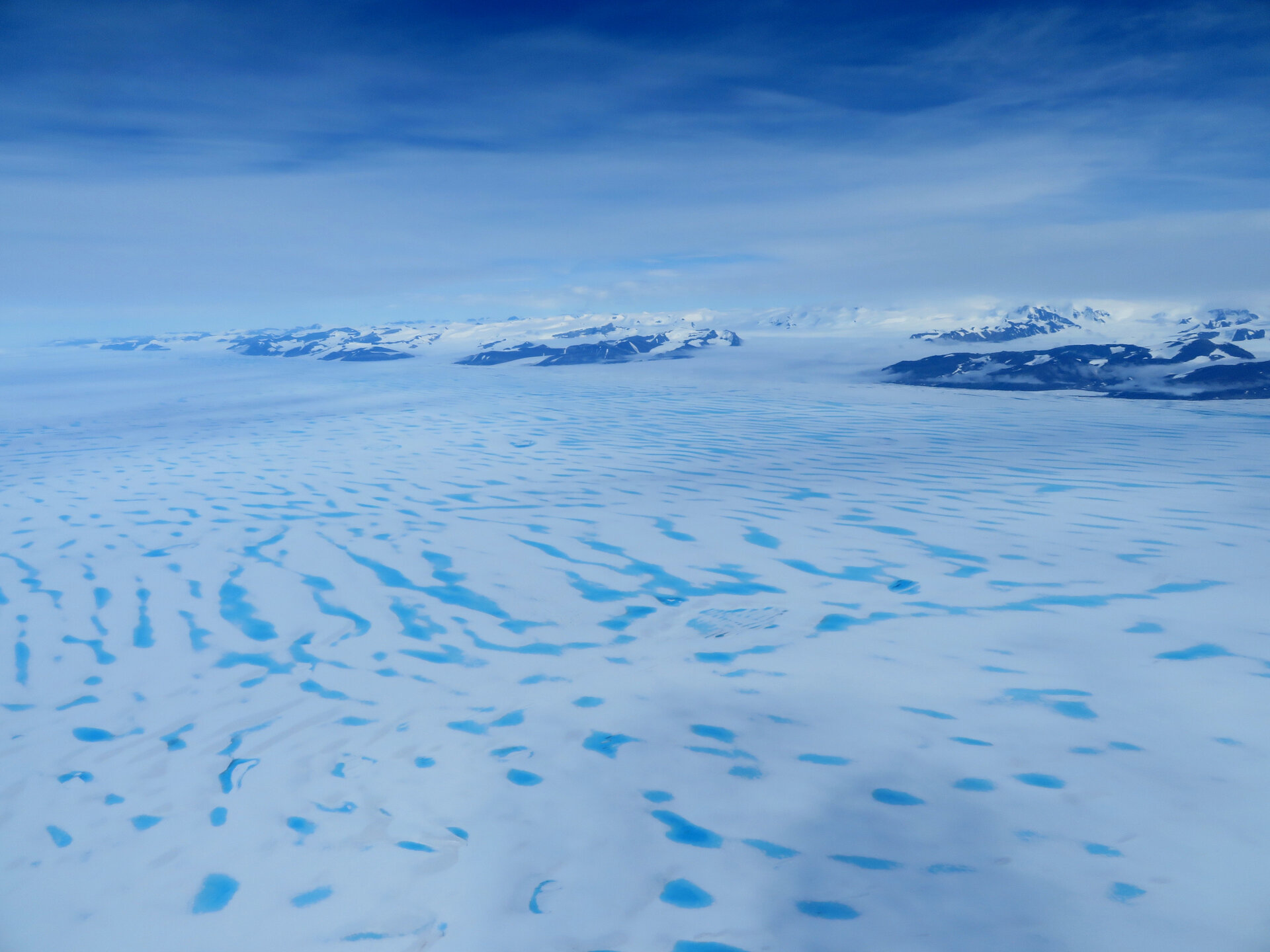 George VI Ice Shelf from the air