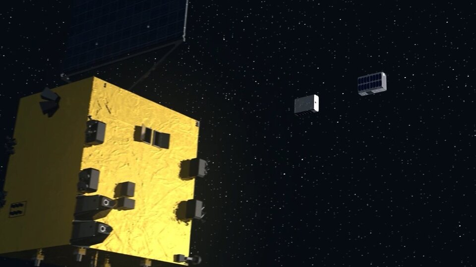 Hera deploying CubeSats