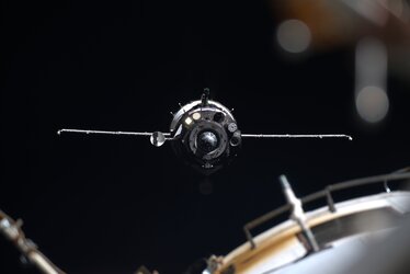 Soyuz MS-13 spacecraft arriving to the International Space Station