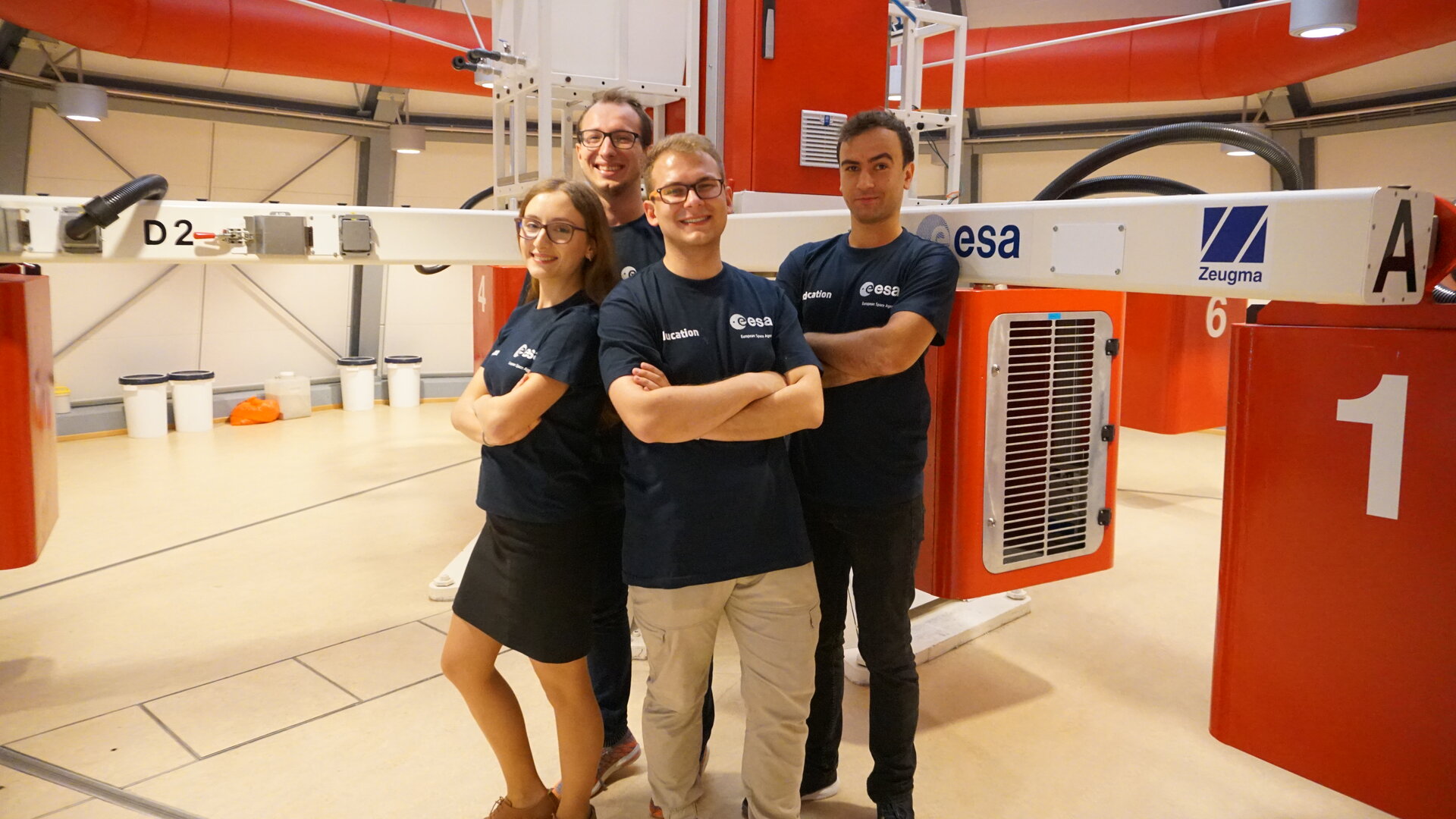 The complete HyperCells team with the Large Diameter Centrifuge