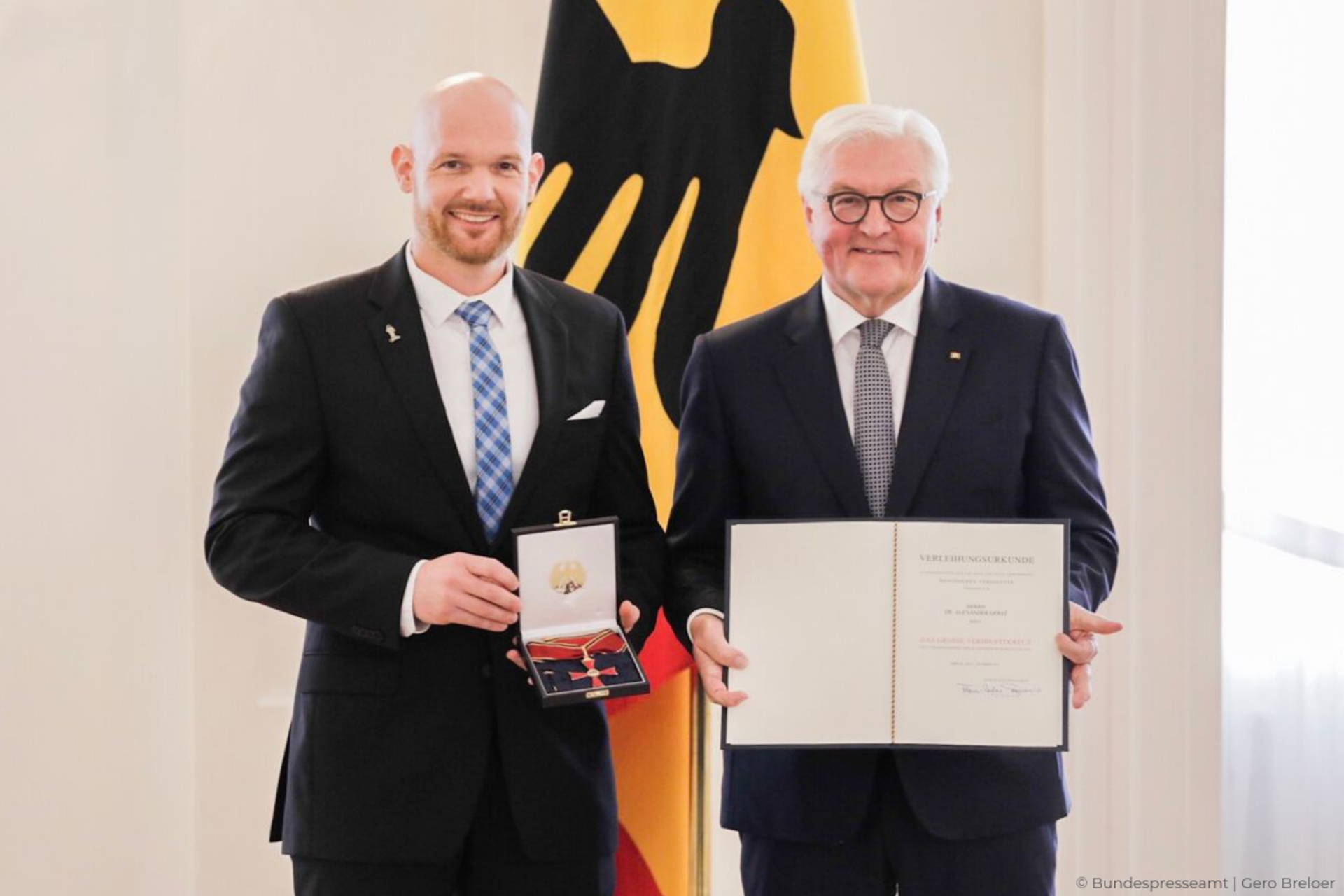 Weitere Stufe des Bundesverdienstkreuzes für Alexander Gerst