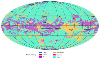 Global geologic map of Titan (annotated)