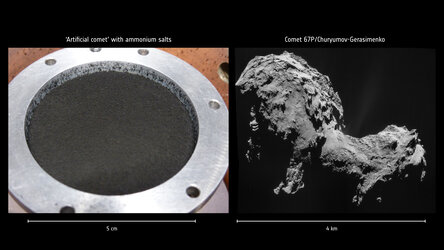 Ammonium salts found on Rosetta’s comet