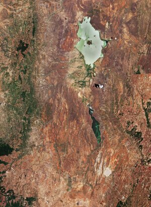 The Copernicus Sentinel-2 mission takes us over part of the Great Rift Valley, Kenya.