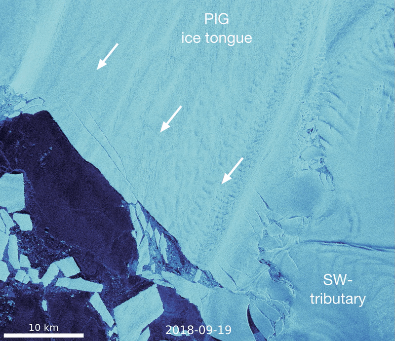 A break in Antarctica’s Pine Island Glacier
