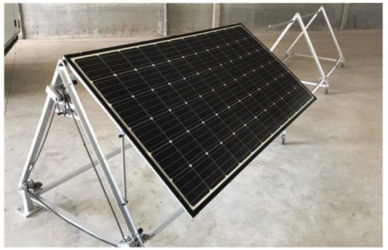 Demonstrator operative with one solar panel installed