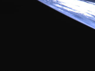Photo of Earth taken from ESEO by a student-developed payload, despite the satellite tumbling! Copyright: ESA/SITAEL