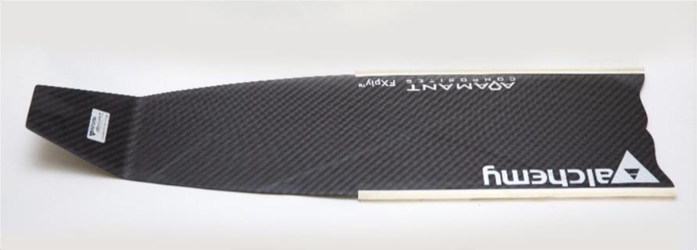 Prototype blades using Fxply ™ Prepreg and Assembled Fin product
