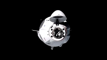 SpaceX Crew Dragon approaching the International Space Station