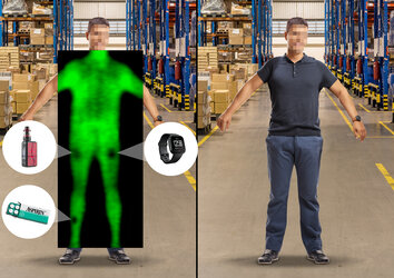 Terahertz imaging to spot concealed items under clothes