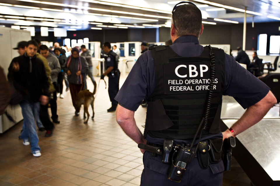 US Customs and Border Protection monitoring ports of entry