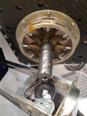 ExoMars rover drill sample closeup