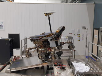 ExoMars rover model testing science mode