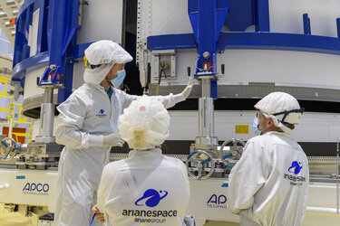 First Ariane 6 fairing at Europe’s Spaceport