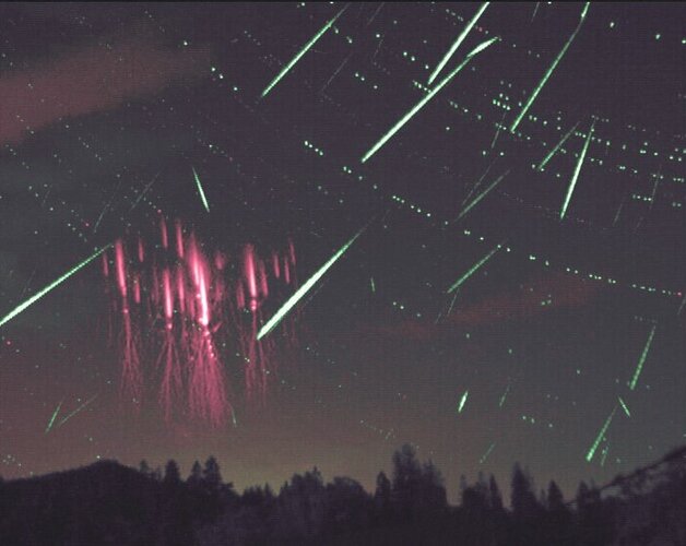 Sprites and perseids over the Czech Republic