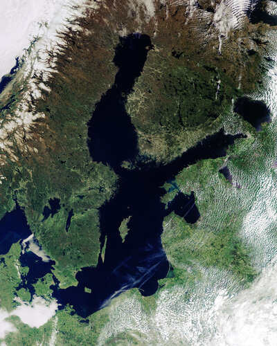Baltic Sea from Copernicus Sentinel-3