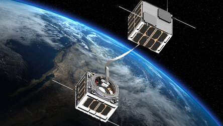 Tethered satellites for propulsion without fuel
