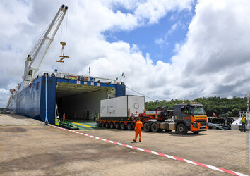 First Vega-C rocket stages reach Europe’s Spaceport in French Guiana