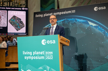 ESA Director General Josef Aschbacher opens the Living Planet Symposium