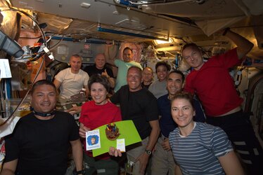 Samantha's birthday party in space