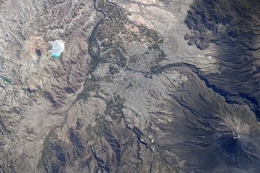 Arequipa, Perú from the International Space Station