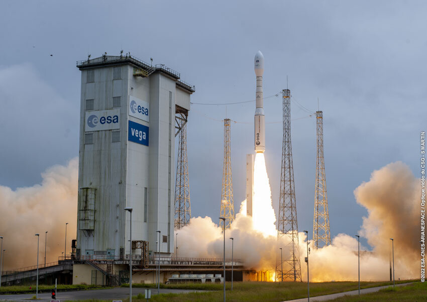 Europe's Vega launcher is largely made from composite materials