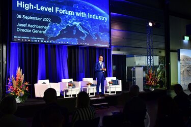 Keynote speech from Josef Aschbacher at ESA's high-level forum with industry in the Netherlands
