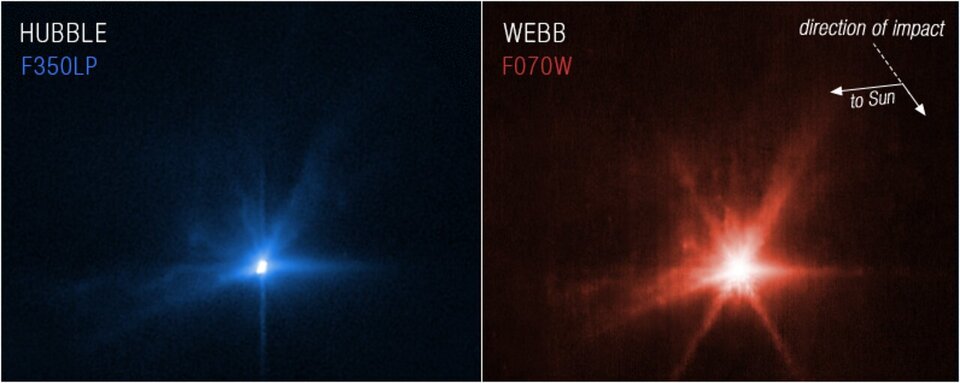 Webb and Hubble capture detailed views of the DART impact