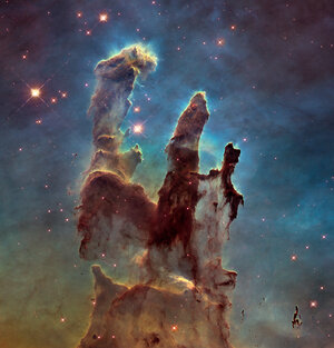 Hubble and Webb showcase the Pillars of Creation (Slider)