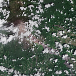 Mount Semeru erupts