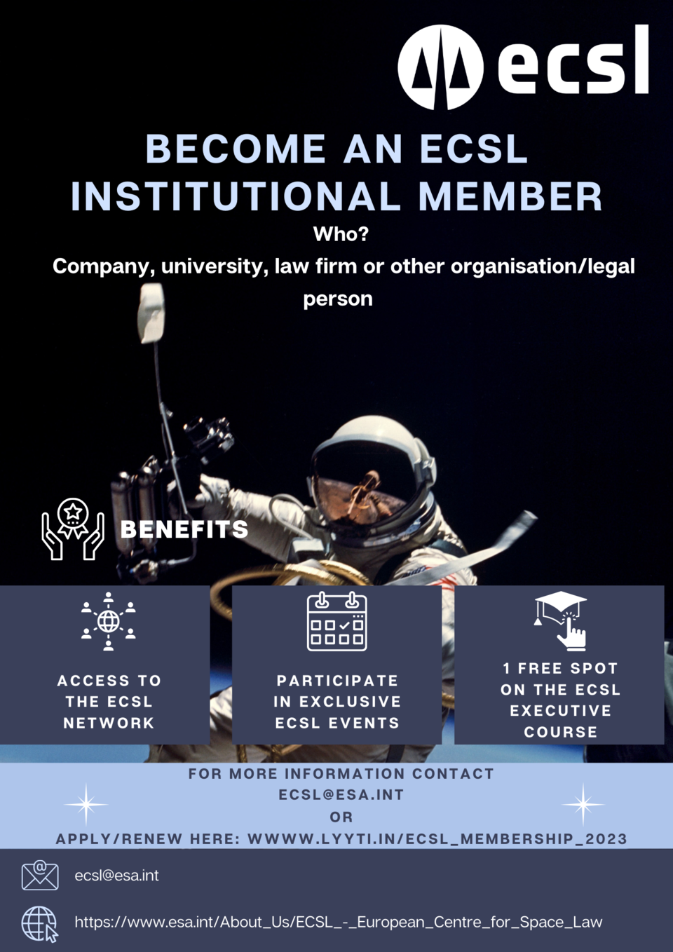 Become an Institutional ECSL Member - 2023